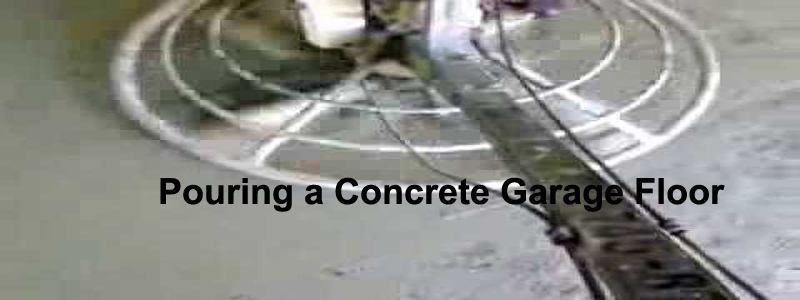 pouring a concrete garage floor