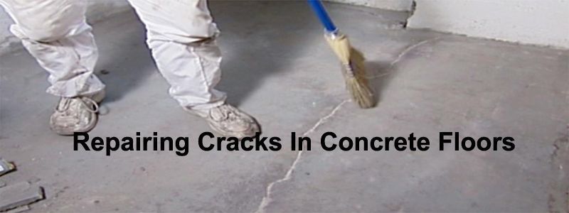 repairing cracks in concrete floors